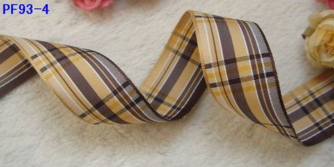 DIY手工發(fā)夾優(yōu)選材料 25mm臺灣格子絲帶批發(fā)指南